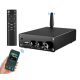 Підсилювач двоканальний Hi-Fi AUDIO 100x2 Вт на базі TPA3116D2 - підтримка Bluetooth USB та пульта керування Колір Чорний